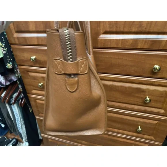 Celine Camel Luggage Leather Women's Bag - Picture 7 of 9
